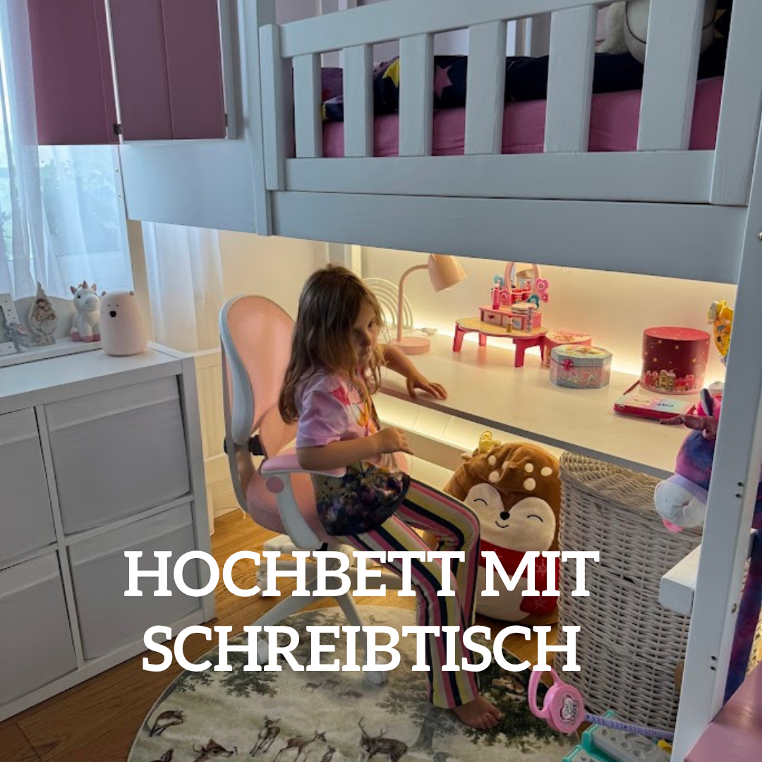 Hochbett mit Schreibtisch – die perfekte Lösung für kleine Kinderzimmer